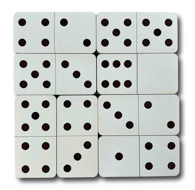 Domino Fortnight Pocket Version wooden brain teaser puzzle - Can you solve the math challenge? - Creative Crafthouse