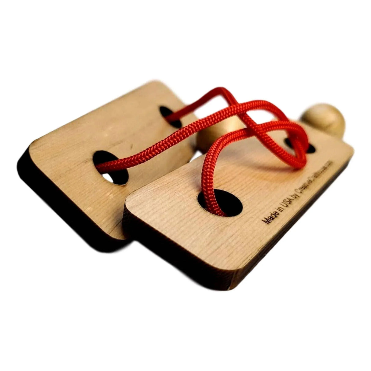 Double Trouble String Puzzle - Fun Brain Teaser For Ages 8 and Up - String Puzzle - Wood Puzzle - Creative Crafthouse