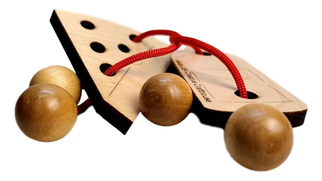 Stocking Stuffer for Wine Lover - Double Trouble Wine and Cheese String Puzzle | Gifts Under 10 Dollars - Creative Crafthouse