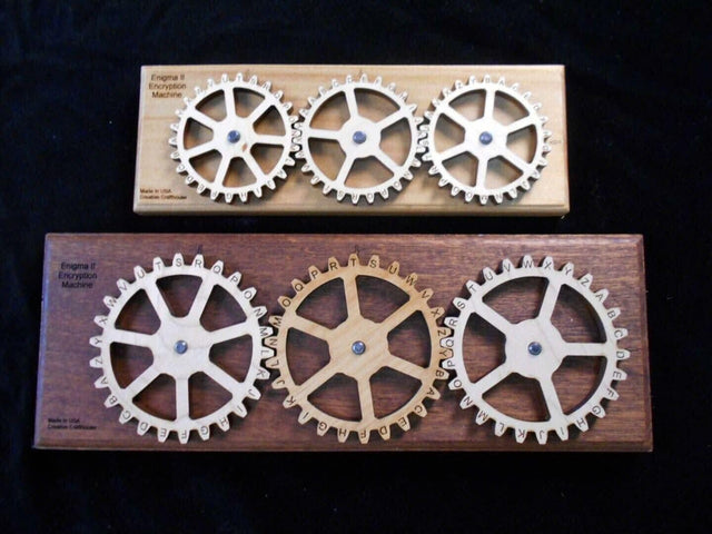 Enigma II Encryption Machine and Puzzle – Encode and decode secret messages - size small - Creative Crafthouse