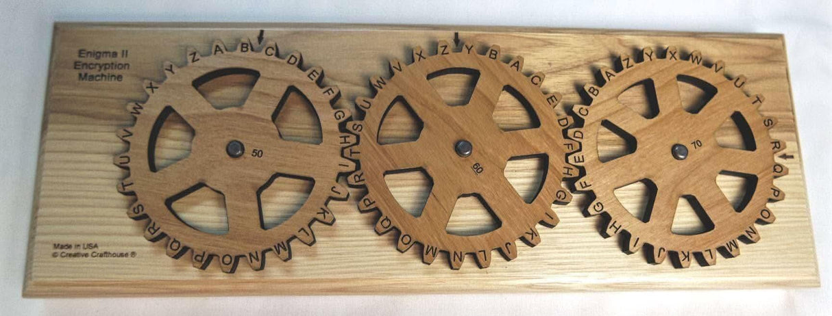 Enigma II Encryption Machine and Puzzle size large – Encode and decode secret messages - Creative Crafthouse