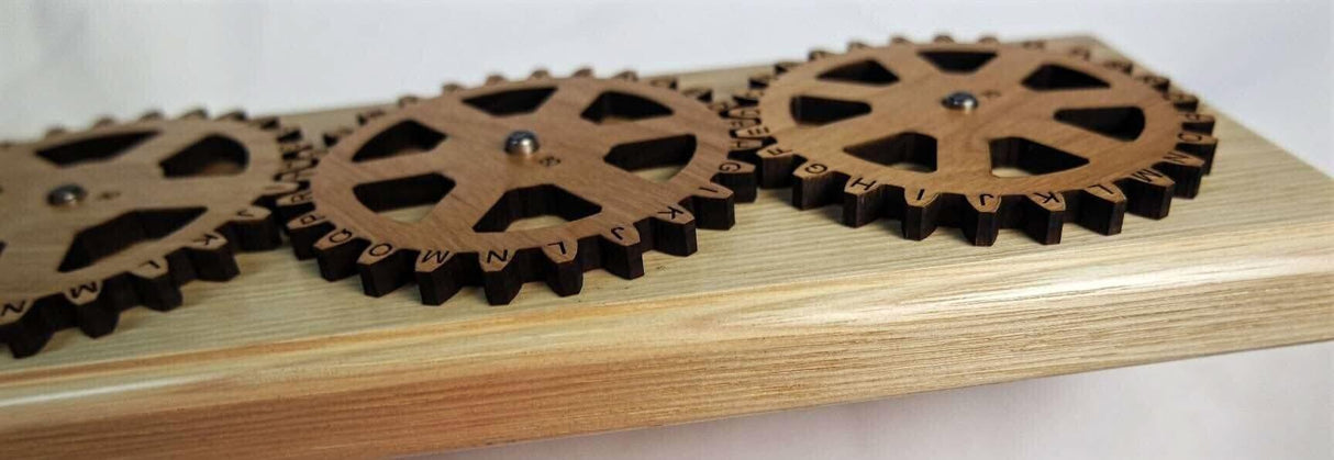 Enigma II Encryption Machine and Puzzle size large – Encode and decode secret messages - Creative Crafthouse