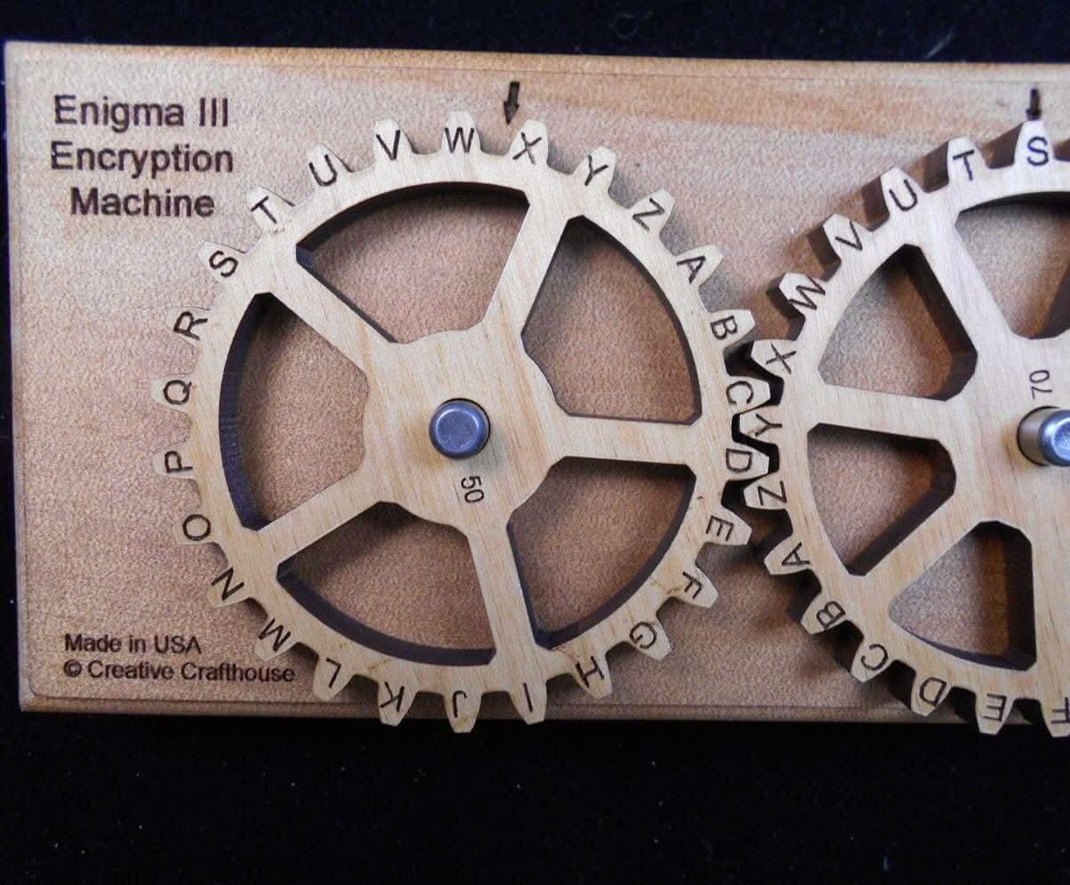 Enigma III Encryption Cipher Machine with 32,448 Keys Possible - Creative Crafthouse