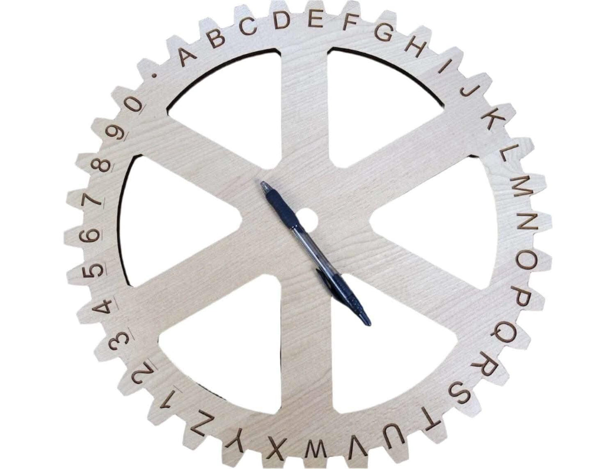 Escape Rooms Props - Jumbo Enigma Cipher Gears - Create Secret Codes and Messages - Creative Crafthouse