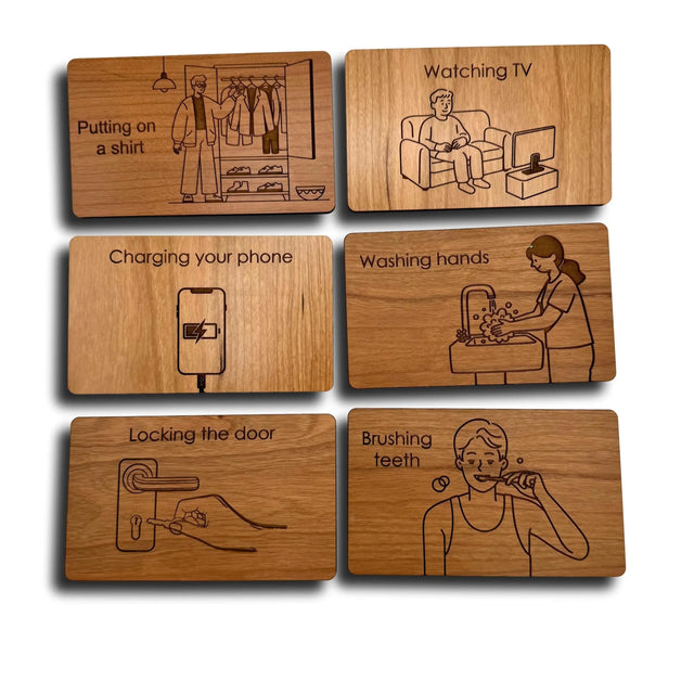 Everyday Sequencing | Wooden Cognitive Sequencing Activity for Adults - Creative Crafthouse
