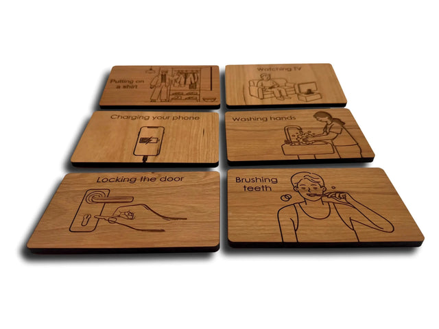 Everyday Sequencing | Wooden Cognitive Sequencing Activity for Adults - Creative Crafthouse