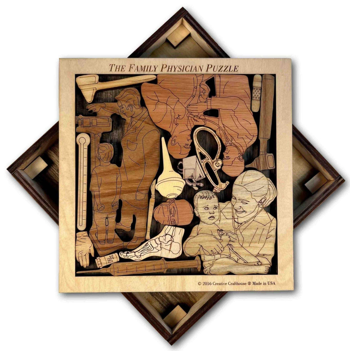 Family Physician Puzzle - artistic and challenging - can be personalized - Creative Crafthouse