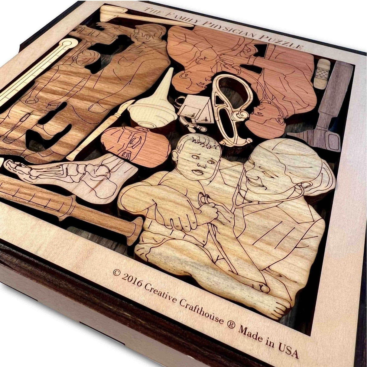 Family Physician Puzzle - artistic and challenging - can be personalized - Creative Crafthouse