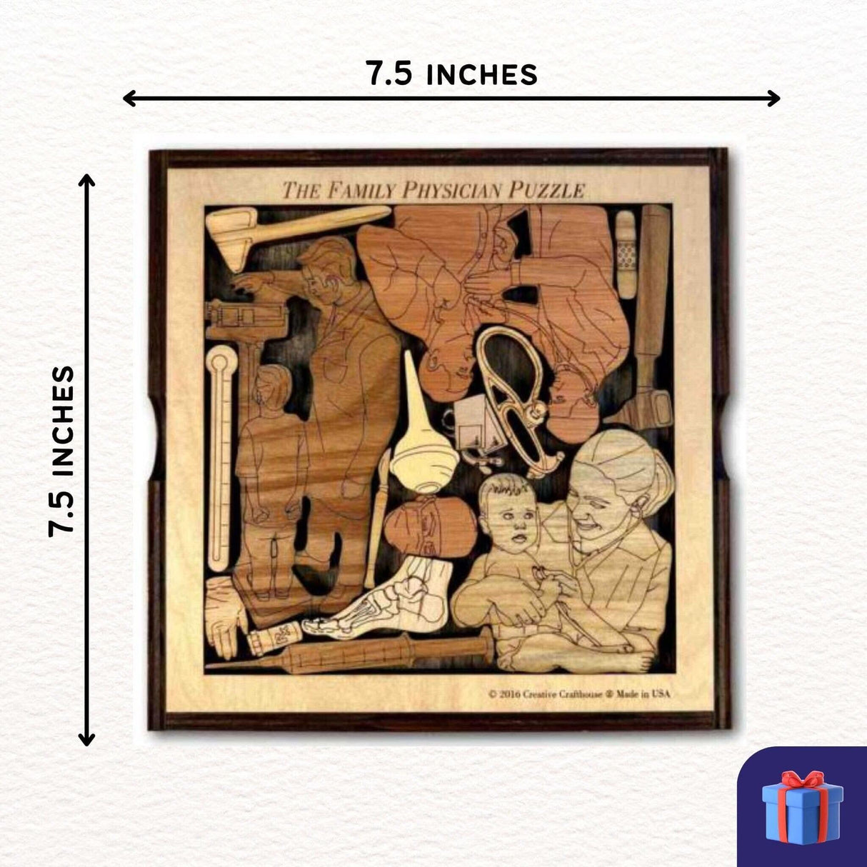 Family Physician Puzzle - artistic and challenging - can be personalized - Creative Crafthouse