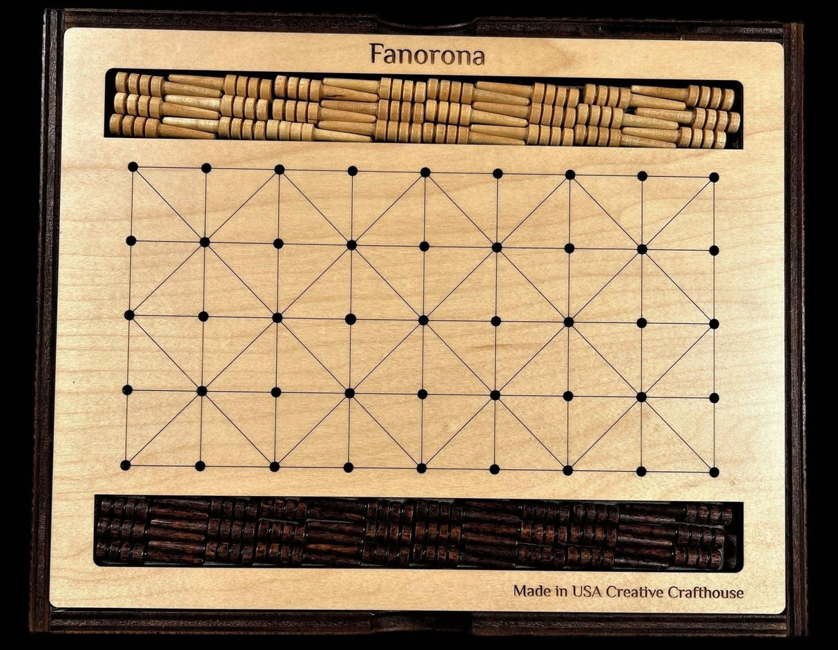 Fanorona Game – strategy game for 2 people - Creative Crafthouse