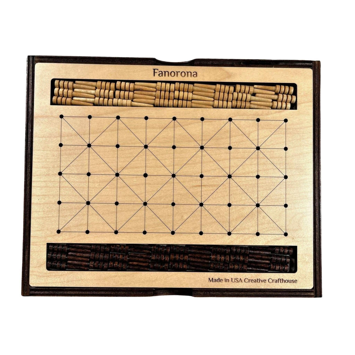 Fanorona Board Game – Classic Two - Player Strategy Game - Creative Crafthouse