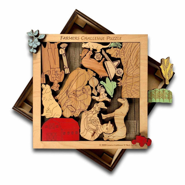 Farmers Challenge Puzzle - artistic and challenging - can be personalized - Creative Crafthouse