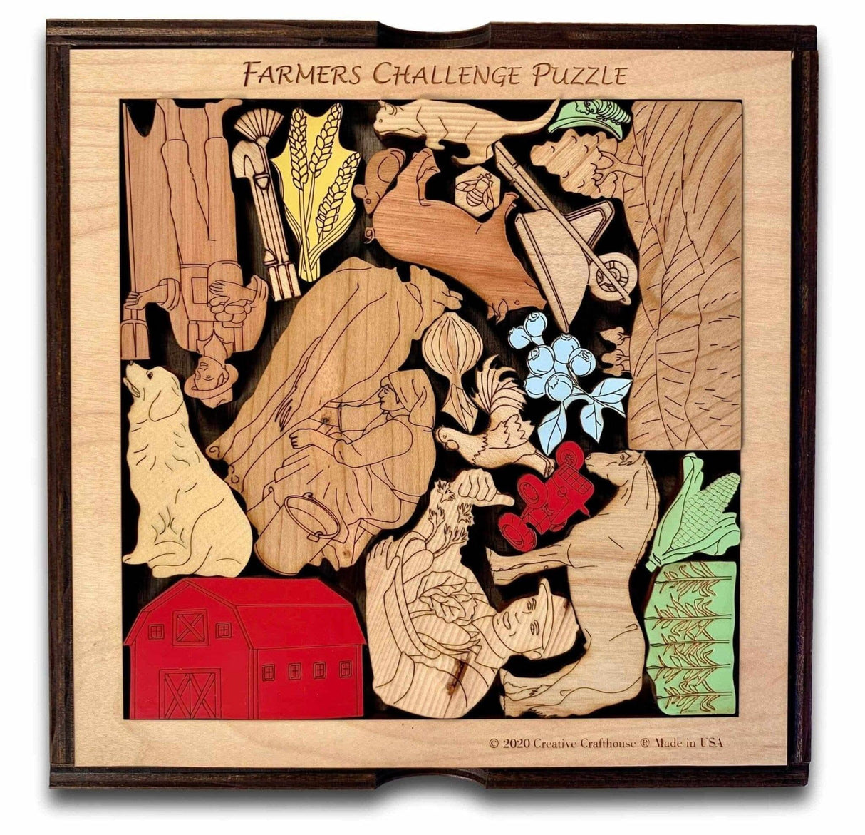 Farmers Challenge Puzzle - artistic and challenging - can be personalized - Creative Crafthouse