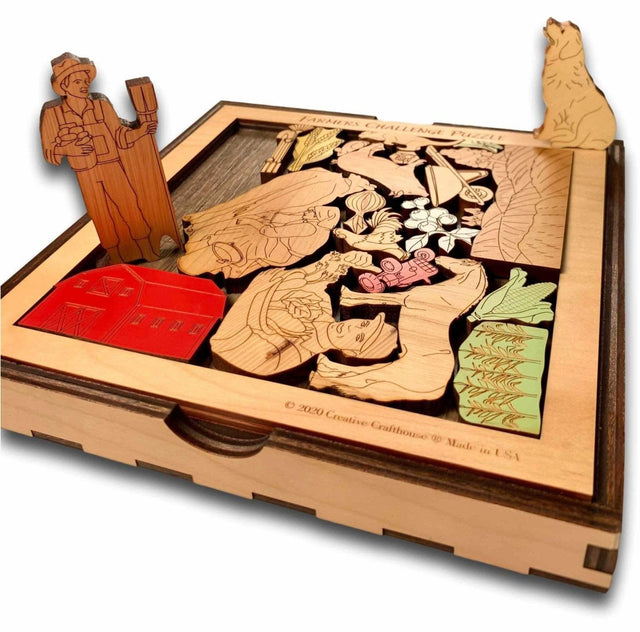 Farmers Challenge Puzzle - artistic and challenging - can be personalized - Creative Crafthouse
