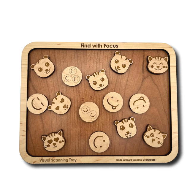 Find with Focus | Wooden Visual Scanning Activity - Creative Crafthouse