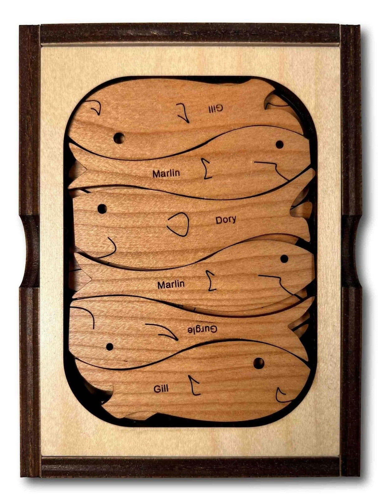 Fisherman's Dilemma Brain Teaser - 20 Piece Wood Puzzle - Creative Crafthouse