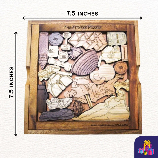 Fitness Puzzle – Tougher than Bootcamp? artistic and challenging - can be personalized - Creative Crafthouse