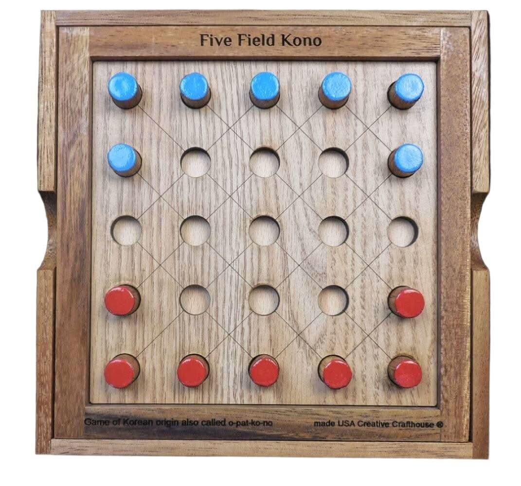 Five Field Kono – Korean Two Player Strategy Game - Historic Board Game - Creative Crafthouse