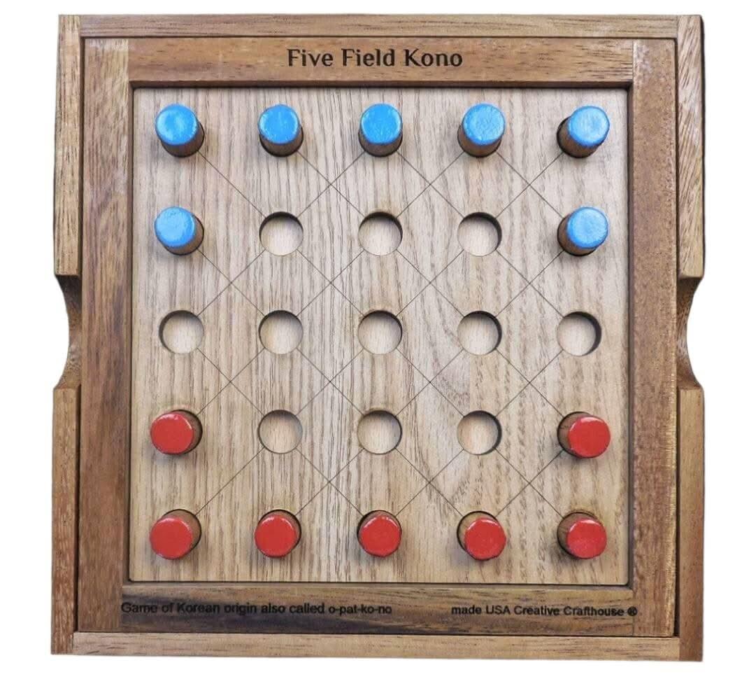 Five Field Kono – Korean Two Player Strategy Game - Historic Board Game - Creative Crafthouse