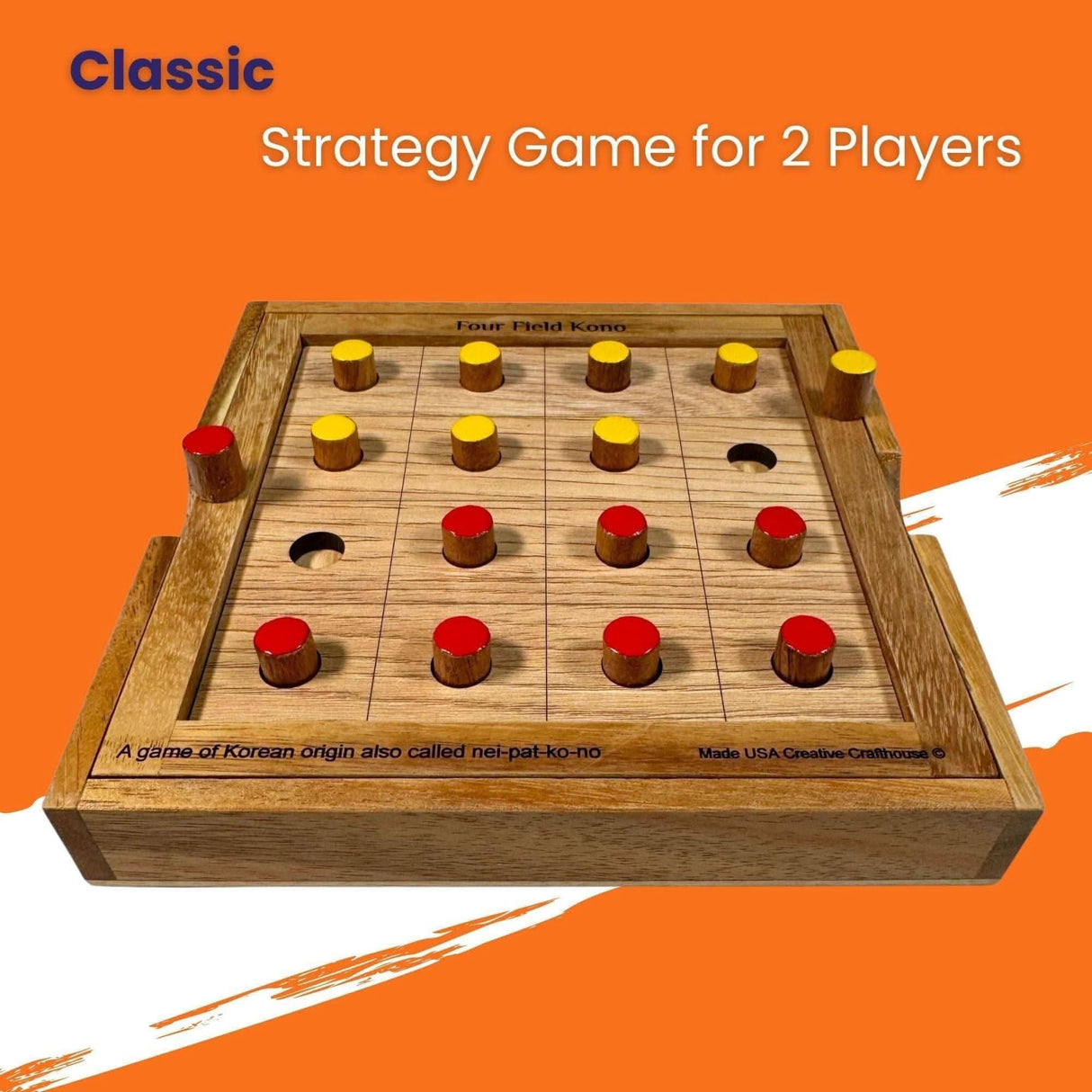 Four Field Kono – Korean Strategy Game | Handmade in the USA - Creative Crafthouse