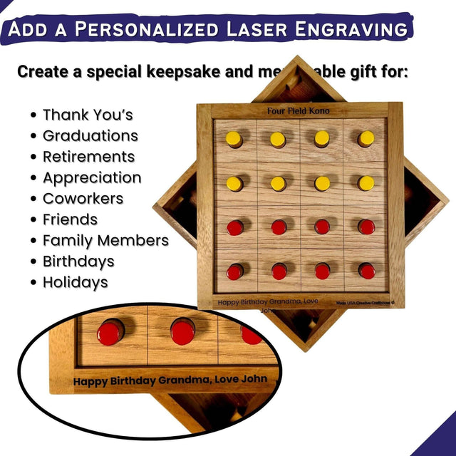 Four Field Kono – Korean Strategy Game | Handmade in the USA - Creative Crafthouse