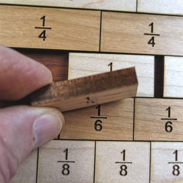 Fractions Puzzle – Modern Montessori Resource for Kids - Math Teaching Aid – Teach and Learn Fractions - Creative Crafthouse - Creative Crafthouse