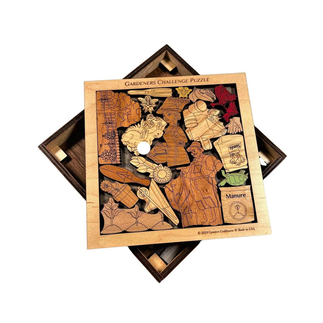 Gardeners Challenge Puzzle - artistic and challenging - can be personalized - Creative Crafthouse