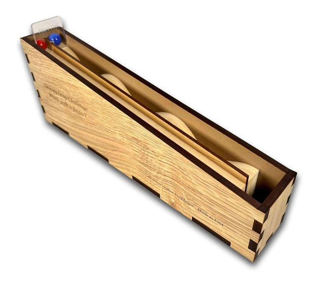 Gravity Drop Challenge - Physics Toy - Which Ball do you Think will Reach the end first? - Fun Mental and Scientific Exercise - Creative Crafthouse