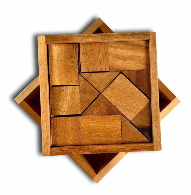 Hard Puzzle for Adults | The Devils Square - Christmas Gift for Stepmom - Wooden Brain Teaser Puzzle Gift - Level 10 out of 10 Difficulty - Creative Crafthouse