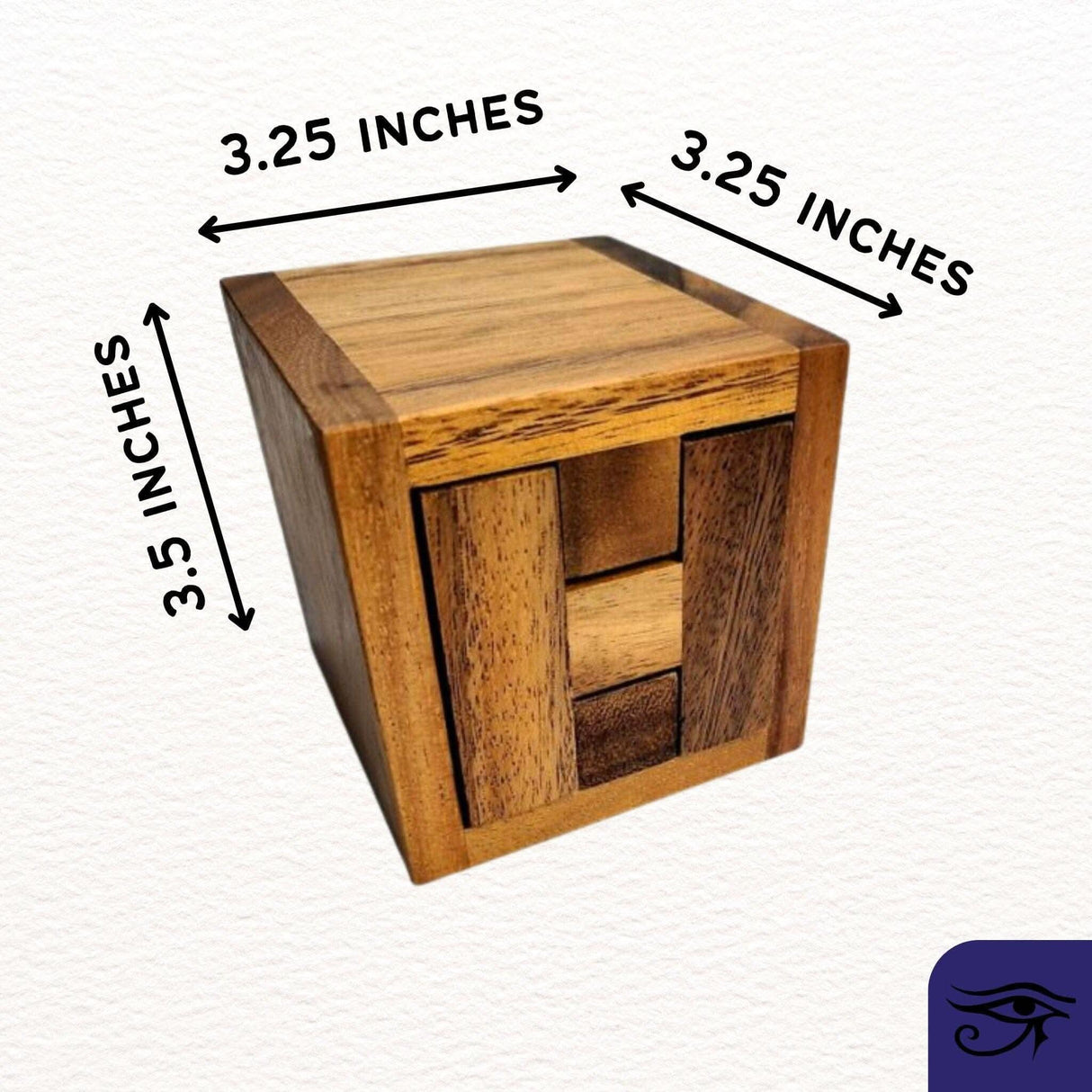 Ancient Egyptian Puzzle Lock - The Haselgrove Box Wood Puzzle - Ancient Egyptian Pyramid Locking Mechanism - Gift for Creative Thinker - Creative Crafthouse