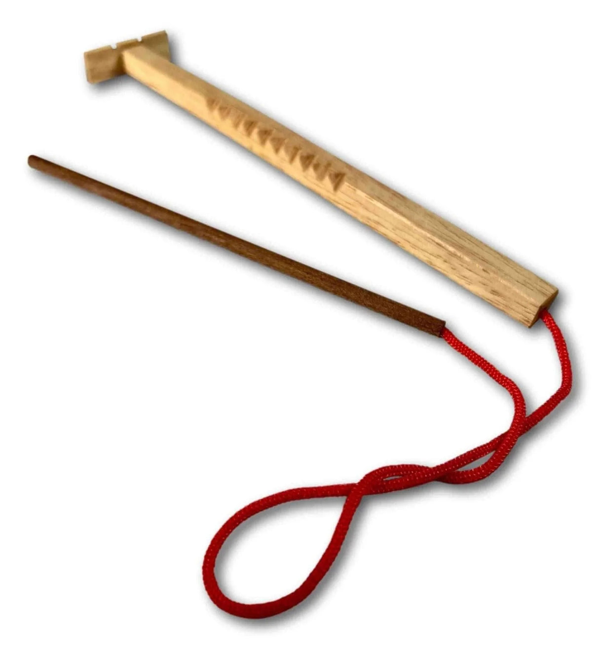 Hooey Stick, Gee Haw Whimmy Diddle or Truth Stick with String - A Classic Wooden Puzzle Toy - Creative Crafthouse