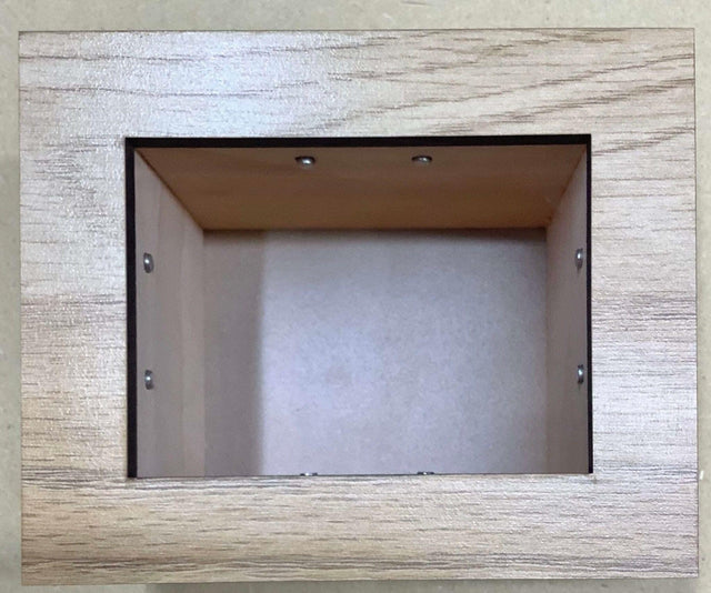 Hurricane Puzzle Box - maple - with City Circuit board artwork - Creative Crafthouse