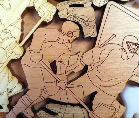Ice Hockey Fanatics Puzzle – Artistic & Challenging Brain Teaser - can be personalized - Creative Crafthouse