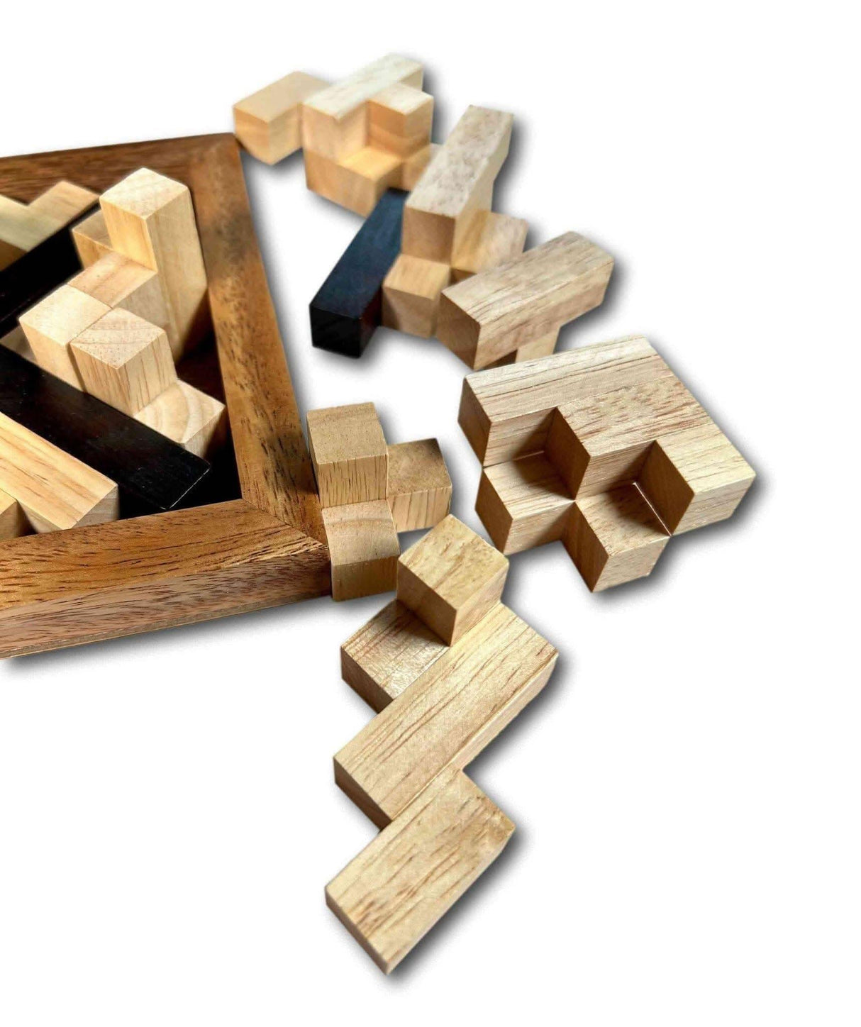 Impossible 3d Puzzle for Adults - The Crazy Pyramid Brain Teaser - Extreme Challenge & Very Hard 20 Piece Wood Puzzle - Christmas Gift - Creative Crafthouse