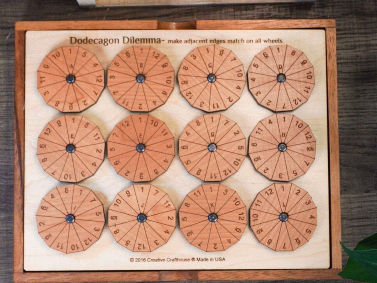 Impossible Math Puzzle for Adults - The Dodecagon Dilemma Brain Teaser Puzzle From Creative Crafthouse - Creative Crafthouse