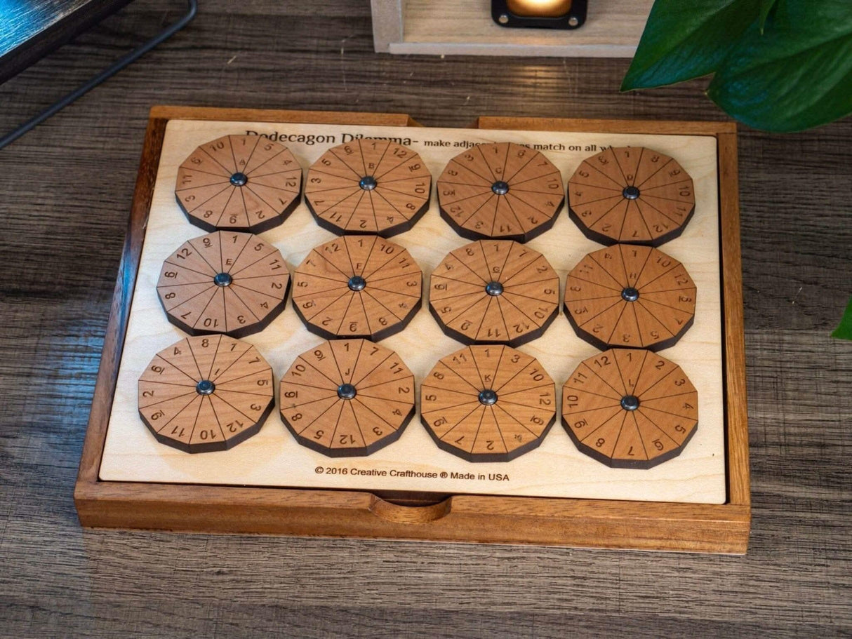 Impossible Math Puzzle for Adults - The Dodecagon Dilemma Brain Teaser Puzzle From Creative Crafthouse - Creative Crafthouse