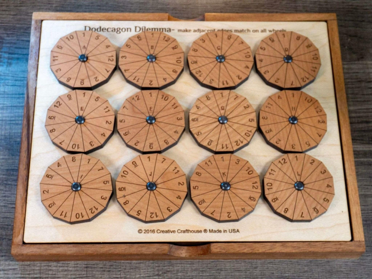 Impossible Math Puzzle for Adults - The Dodecagon Dilemma Brain Teaser Puzzle From Creative Crafthouse - Creative Crafthouse
