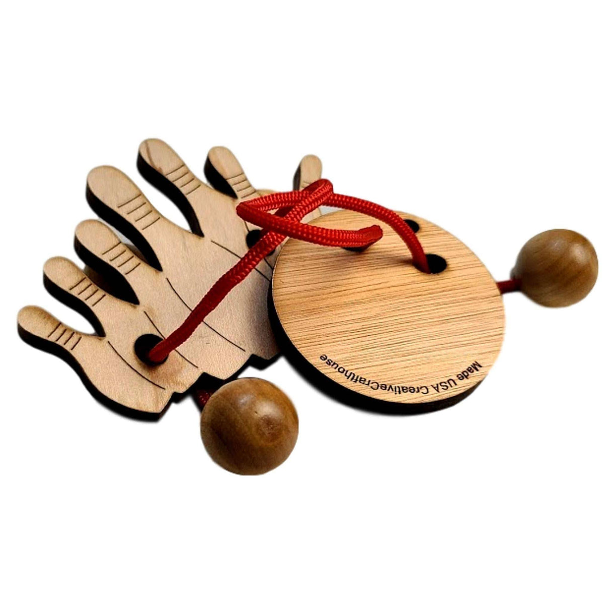 Last Minute Christmas Gifts for Men Under 10 Dollars - Double Trouble String Puzzle - Bowling ball and pins model - Brain Teaser - Creative Crafthouse