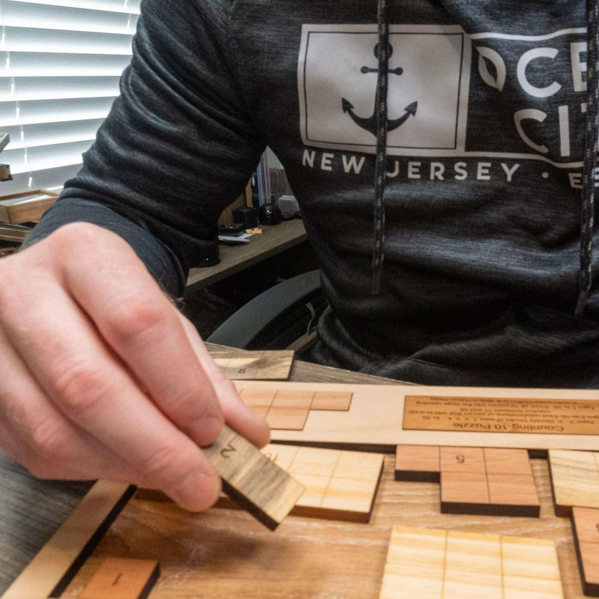 Last Minute Gift for the Grandkids - Personalizable Montessori Math Puzzle For Toddlers - The Counting 10 Wood Puzzle - Creative Crafthouse