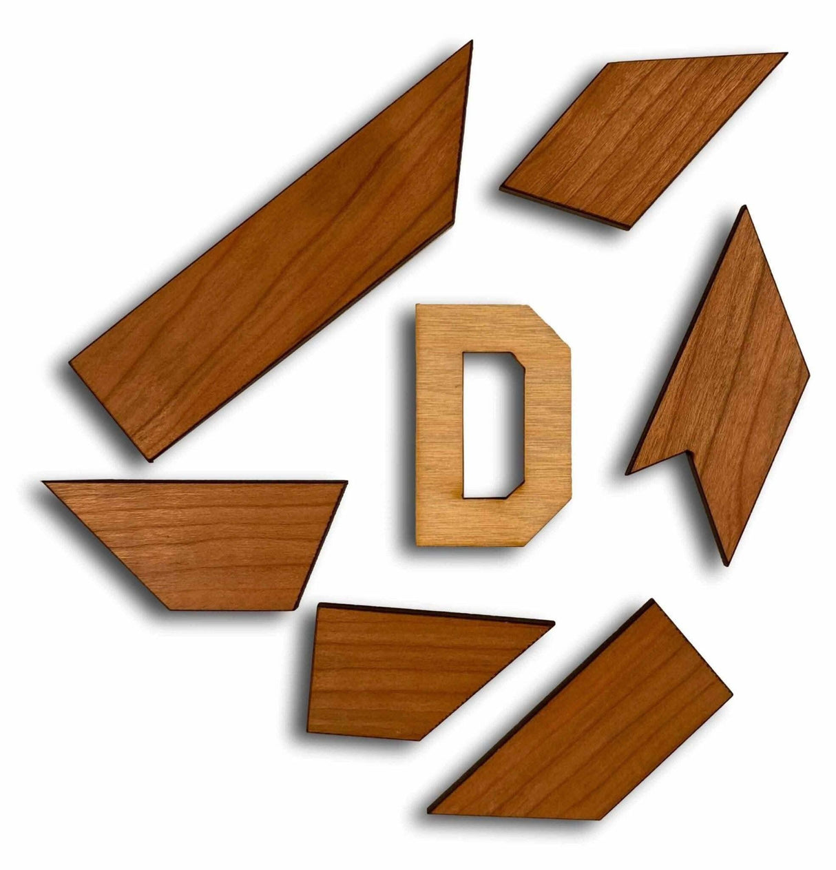 Letter D Puzzle - 6 pieces make the D – design from 1933 - Creative Crafthouse