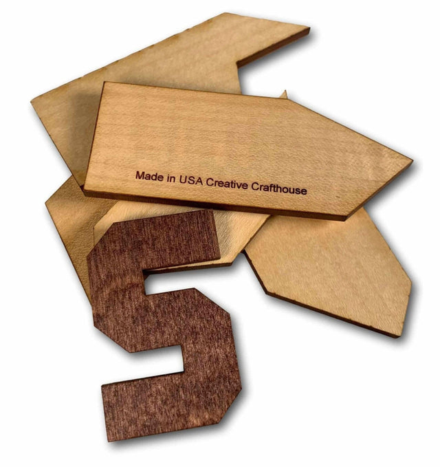 Letter S dissection Puzzle - 5 pieces make an S – 1921 design - Creative Crafthouse