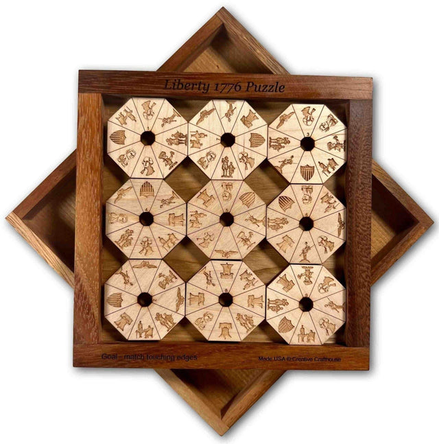 Liberty 1776 Edge Matching Brainteaser Puzzle - Creative Crafthouse