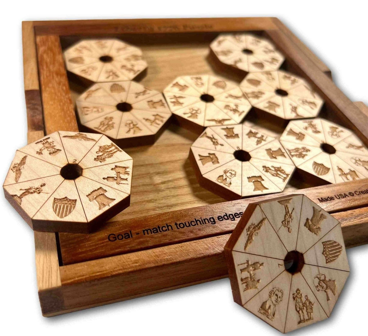 Liberty 1776 Edge Matching Brainteaser Puzzle - Creative Crafthouse