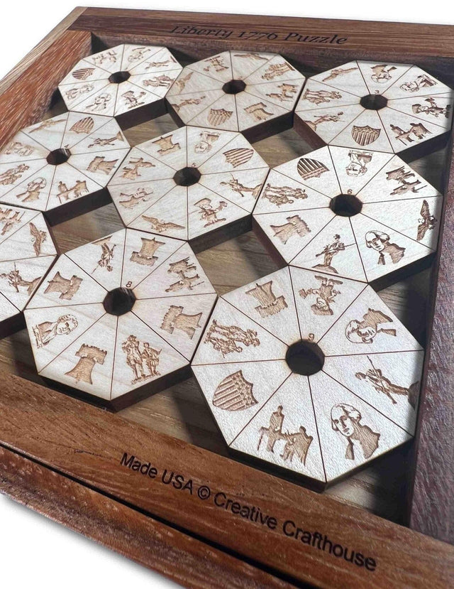Liberty 1776 Edge Matching Brainteaser Puzzle - Creative Crafthouse