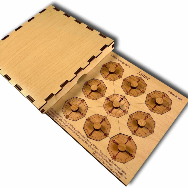 Linex - 2 Player Strategy Game - Wooden Game - Creative Crafthouse