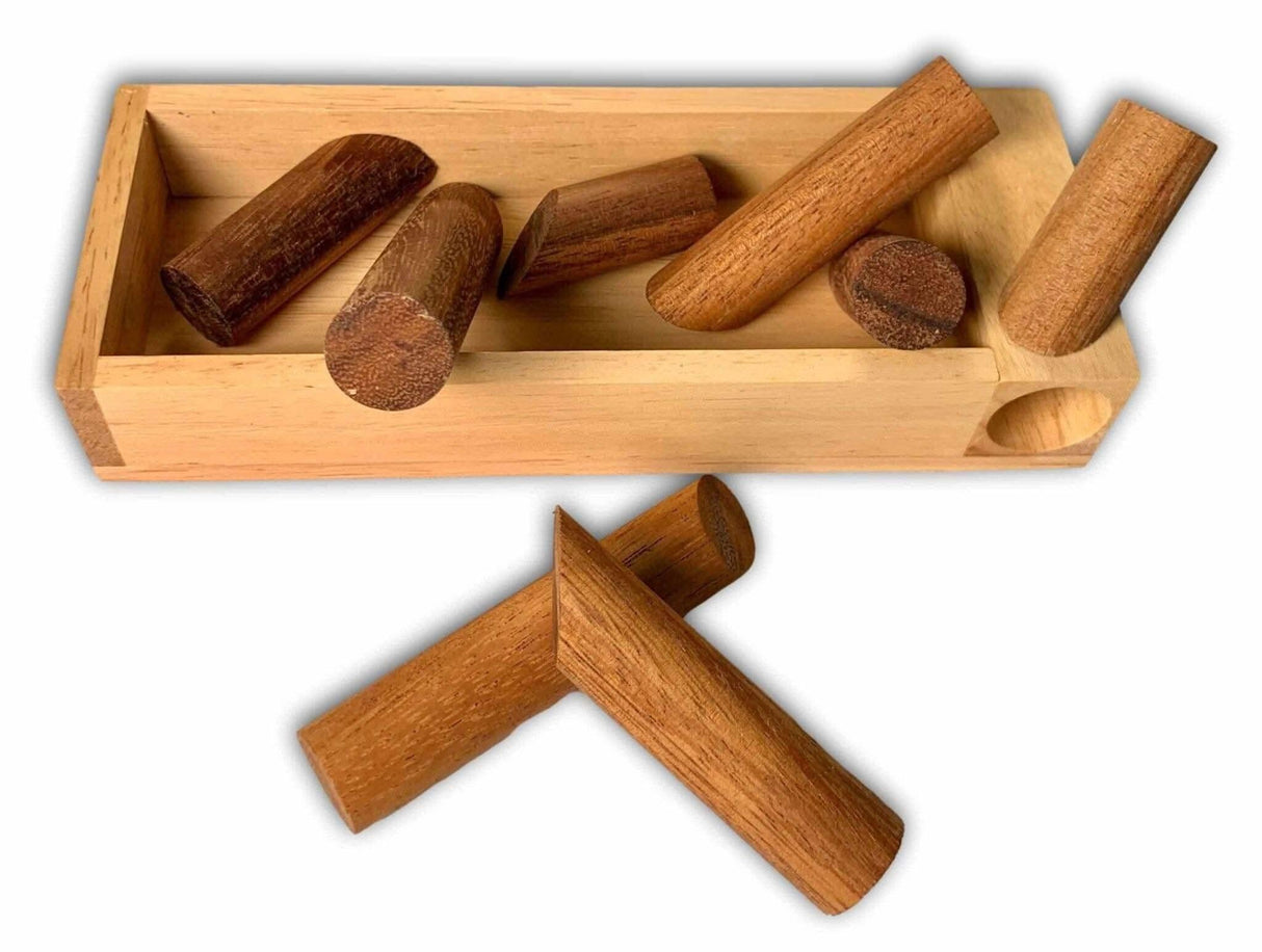 Log Jam Wood Puzzle - Unique Wooden Logic Puzzle - Wood Mechanical Puzzle - Creative Crafthouse