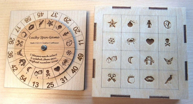 Lucky Spin Game - 2 Person Roulette Game - Creative Crafthouse