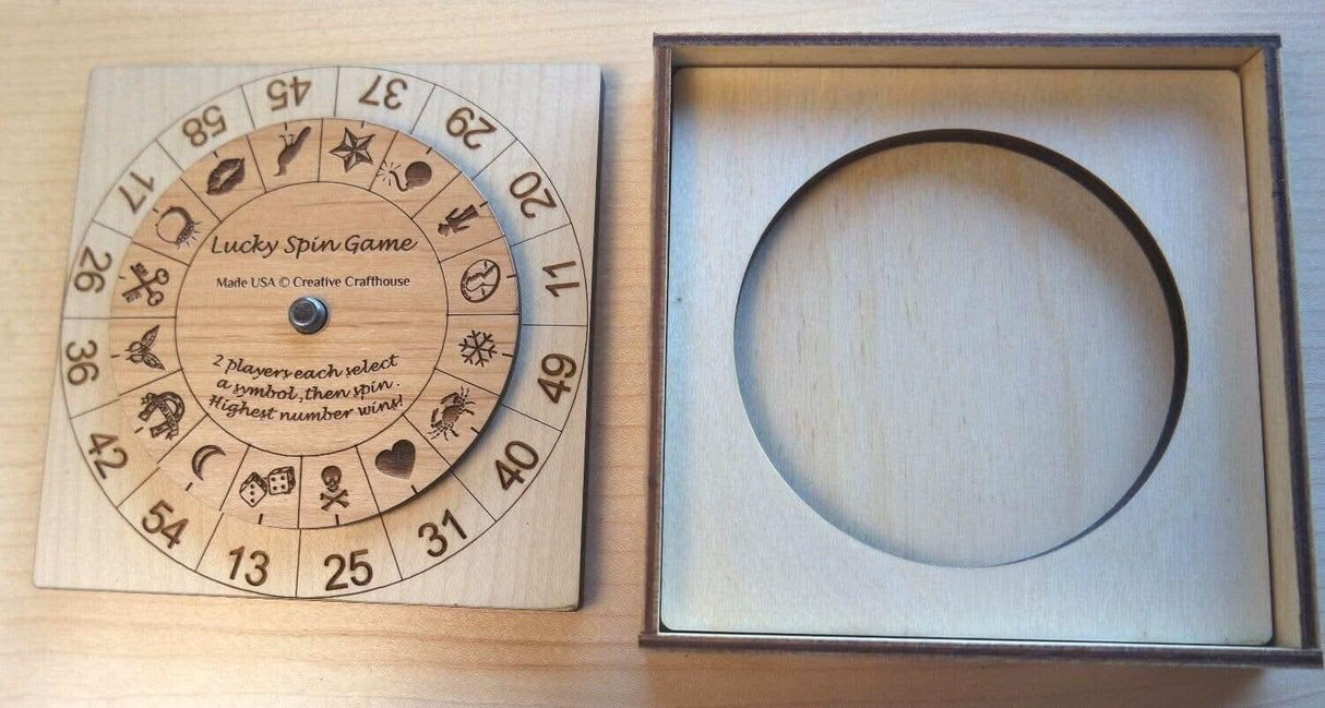 Lucky Spin Game - 2 Person Roulette Game - Creative Crafthouse