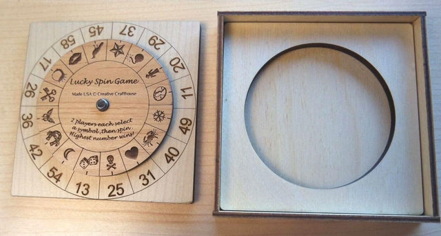 Lucky Spin Game - 2 Person Roulette Game - Creative Crafthouse