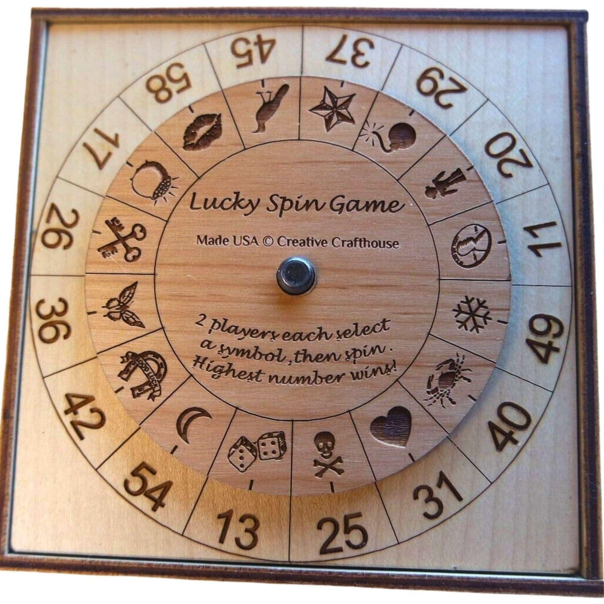 Lucky Spin Game | 2 - Person Roulette | Fun Strategy Game - Creative Crafthouse